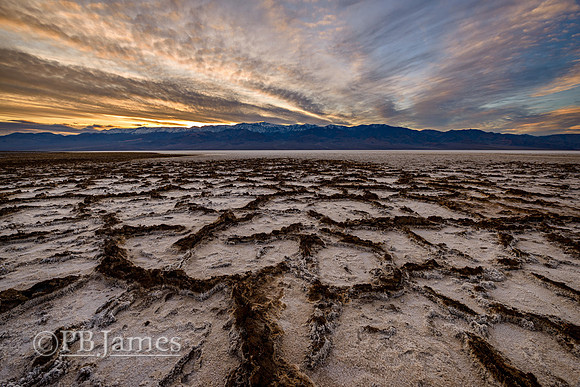 Cloud Streaks Over Badwater