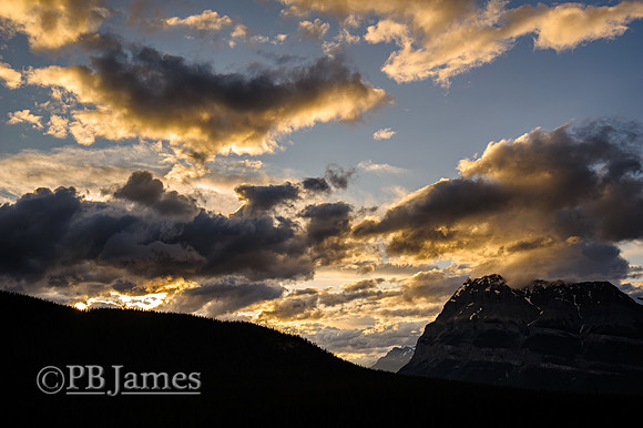 Golden Clouds Encircle Mount Wilson